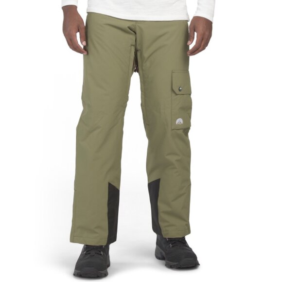 OOSC Khaki Men's Fresh Pow Ski And Snowboard Pants - Picture 1 of 2